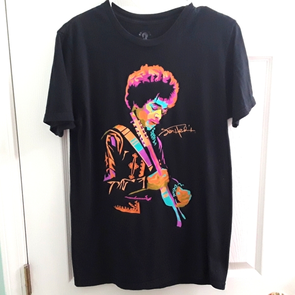 Jimi Hendrix Pop Art Graphic Band Tee - Picture 1 of 8